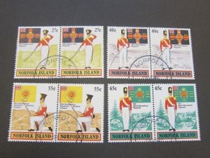Norfolk Island 1982 Sc 302-5 pair CTO set FU
