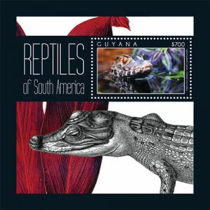 Guyana - 2012 - Reptiles Of South America - Souvenir Sheet -MNH