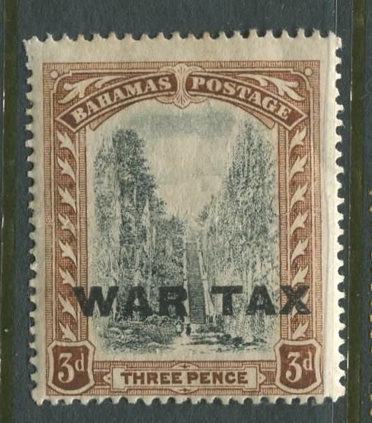 Bahamas -Scott MR10 - Queens Staircase War Tax -1918 - MLH - Single 3p Stamp