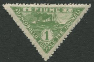 Fiume - Scott P4 - Newspaper Stamp -1920 - MH - Single 1c Stamp