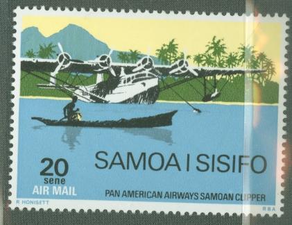 1970 Samoa Scott C5 airmail MNH gum crease, small thin