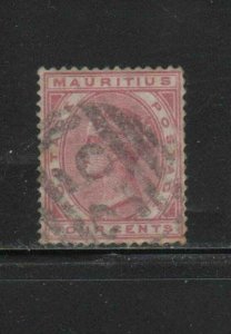 MAURITIUS #72  1885  4c   QUEEN VICTORIA    F-VF  USED