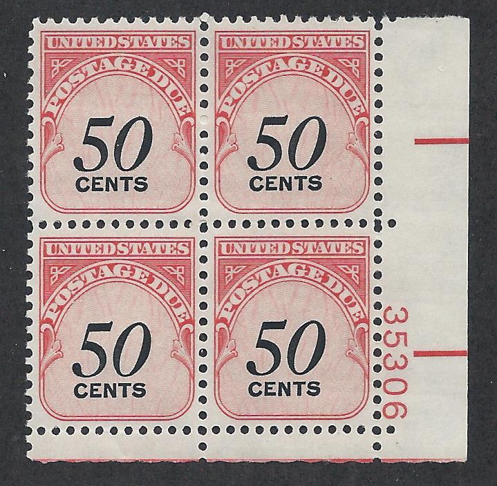 UNITED STATES SC# J99 VF MNH 1959 PL#35306 SHINY GUM LR