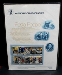 US #1489-1498 MNH (SP330) Official Page 8c Postal Service Employees 1973