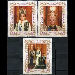 IRAN 1968 - Scott# 1488-90 Royal Set of 3 NH back toned