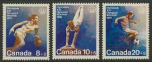 Canada B10-2 MNH Olympic Sports, Basketball, Gymnastics, Soccer