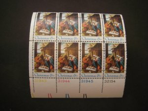 Scott 1414a, Precanceled Christmas Nativity, PB8 #31943-5, 32154 LL, MNH Beauty