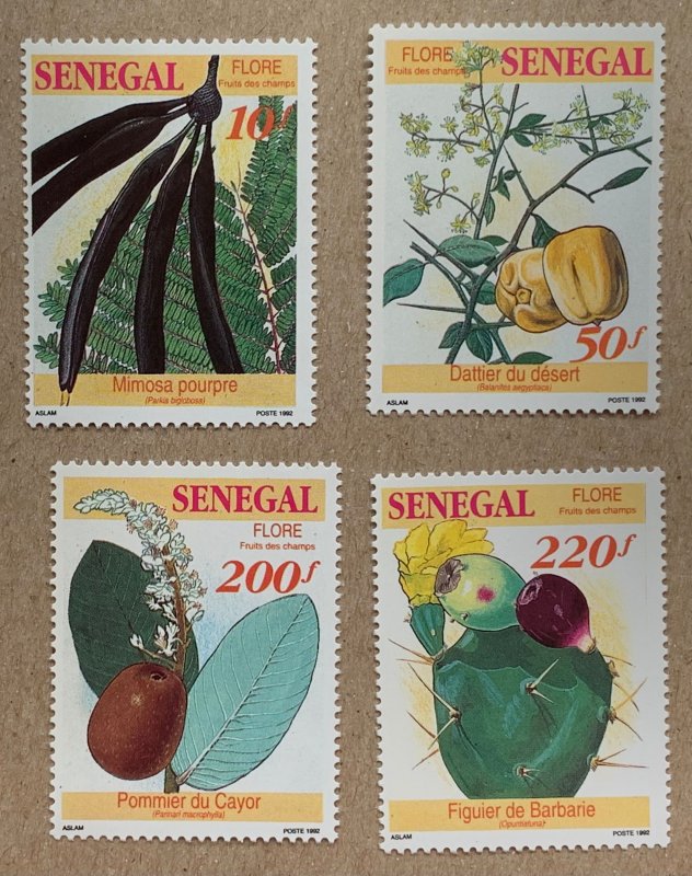 Senegal 1992 Fruit-bearing Plants, MNH. Scott 1032-1035, CV $4.05+