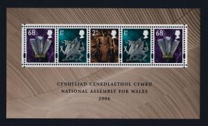 Great Britain - Wales 23a MNH National Assembly for Wales, Dragon, Leek