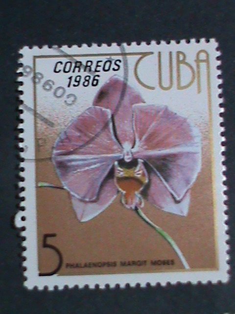 ​CUBA- 6 OLD FLOWERS AND PLANTS USED-CUBA STAMP-VERY FINE PLEASE WATCH