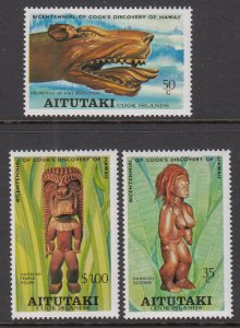 Aitutaki 160-162 MNH VF