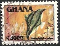 Ghana 1839 (used) 3000ce African moony (Monodoctylus sabae) (1995)