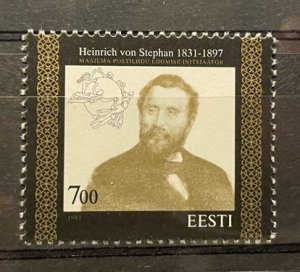 (159) ESTONIA 1997 : Sc# 320 HEINRICH VON STEPHAN FOUNDER OF UPU - MNH VF