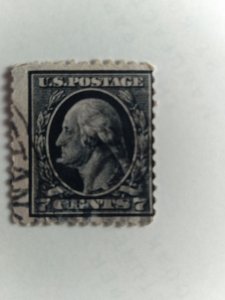 SCOTT #507 USED SEVEN CENTS BLACK WASHINGTON