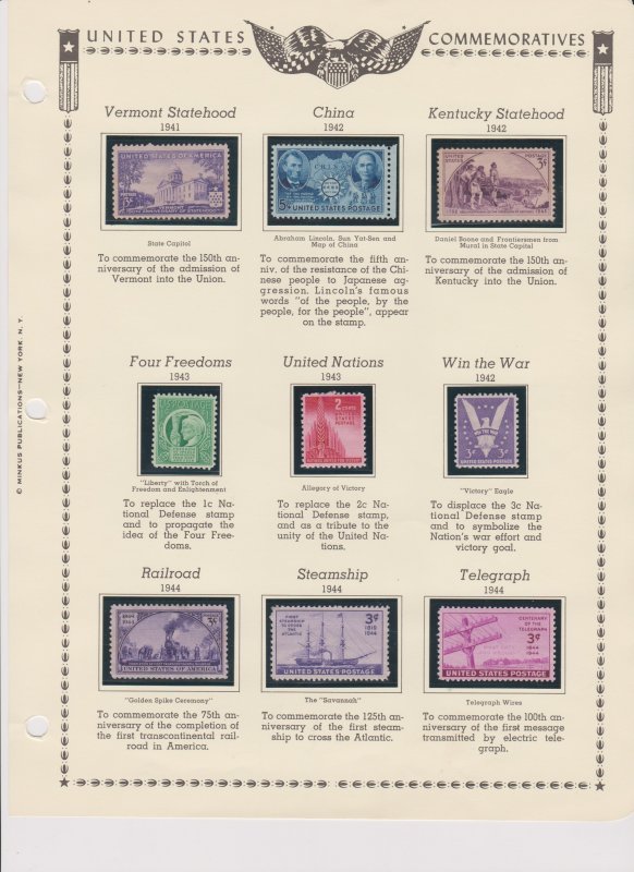 Americas Postal Stamps