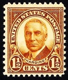 US 684 MNH VF 1-1/2 Cent Harding-Brown Full Face