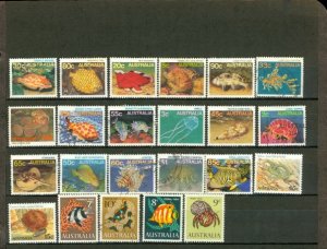Australia Fishes , 23 stamps