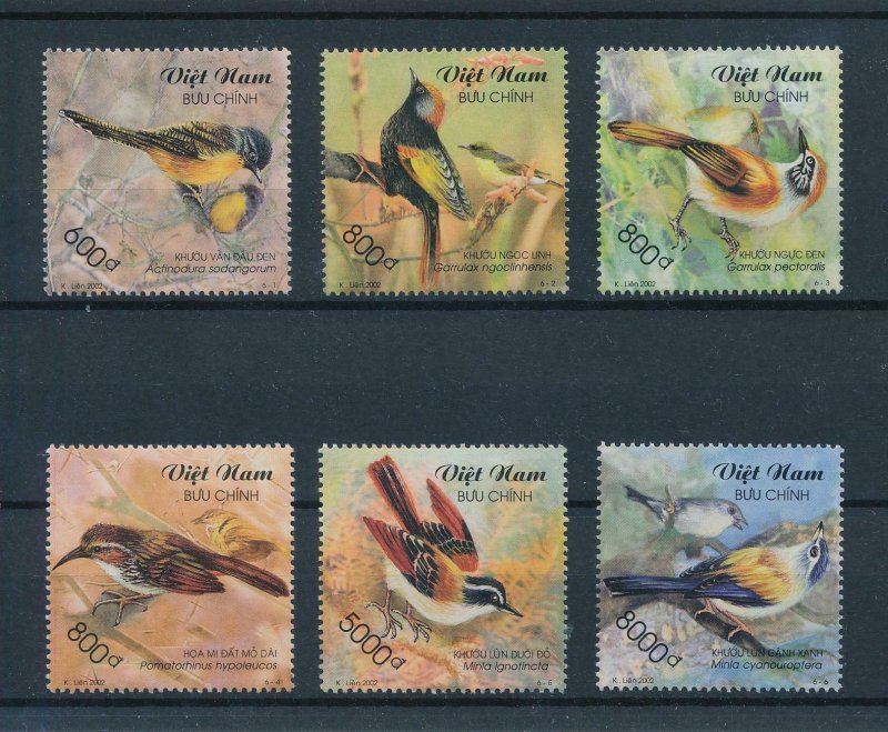 [102953] Vietnam 2002 Birds vögel oiseaux  MNH
