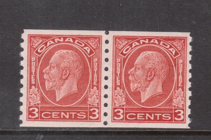 Canada #207 Extra Fine Never Hinged Coil Pair