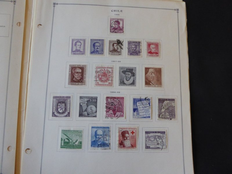 Chile 1949-1980 Mint/Used Stamp Collection on Album Pages