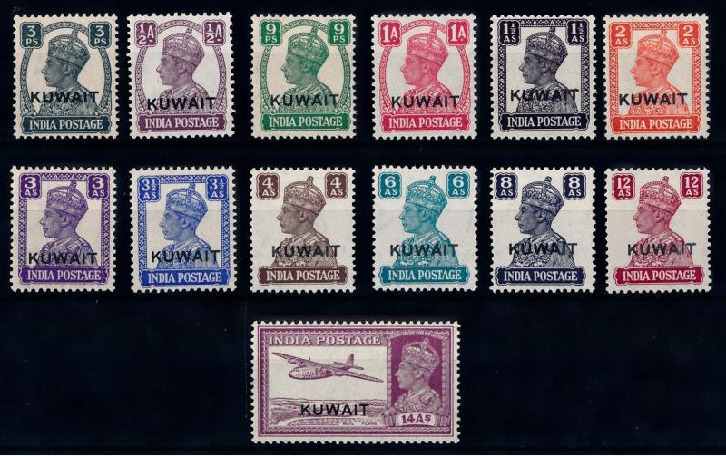 [68336] Kuwait 1945 KG VI Almost MNH, OVP on India Stamps MLH