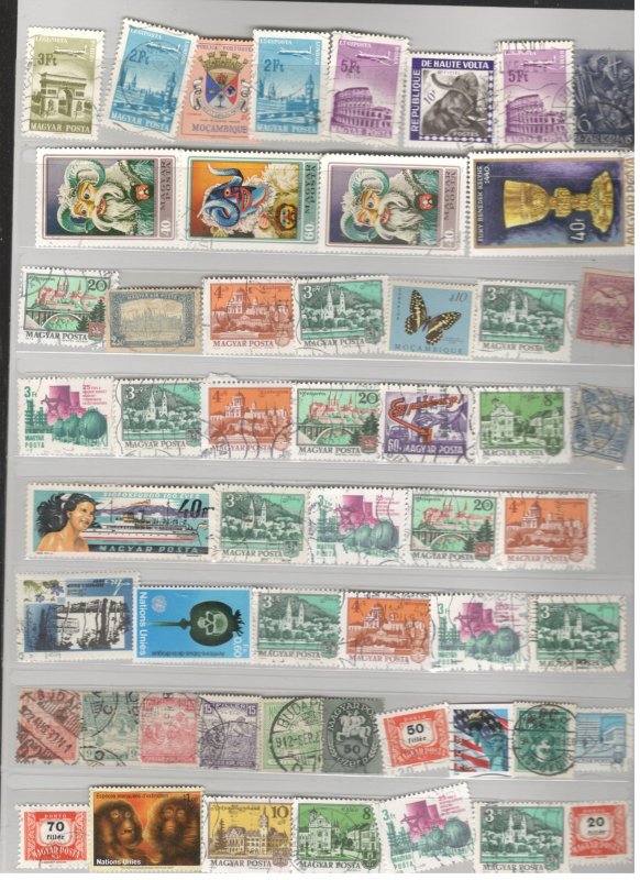 HUNGARY COLLECTION ON STOCK SHEET MINT/USED