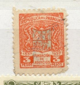 Paraguay 1937 Early Issue Fine Used 3P. NW-175862