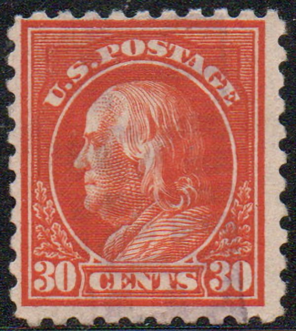 US #439 VF used, nice margins, Fresh Stamp!