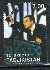 Tajikistan 2001 Robbie Williams set 1 value Perforated Mint (NH)