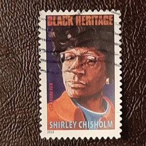 US Scott # 4856; used (49c) Shirley Chisholm from 2014; VF/XF centering; off pp