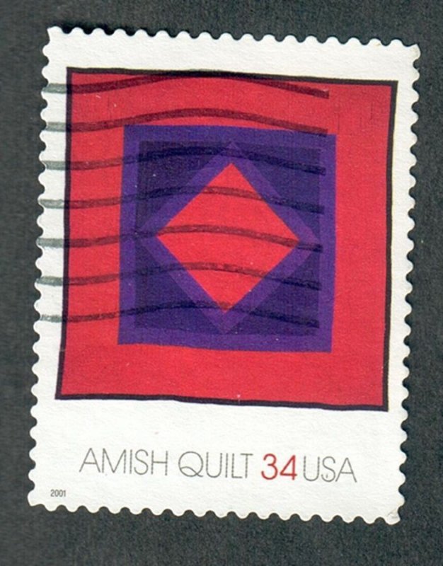 3524 Amish Quilt used single