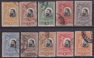 Romania (1906) 186-95 used; complete set