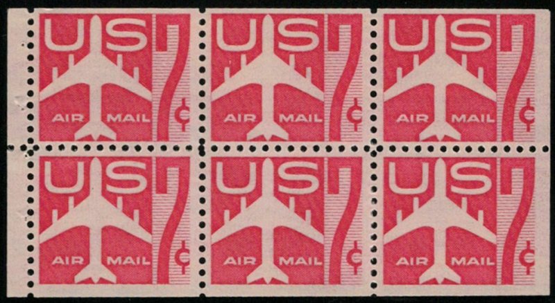 MALACK C60a F-VF+ OG NH Booklet Pane of 6, mint (Sto..MORE.. bpc60a