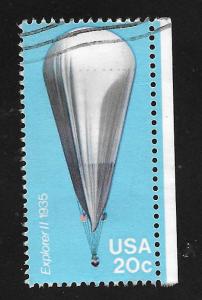 SC# 2035 - (20c) - Balloons, Explorer II, used