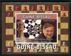 Guinea Bissau 2008 CHESS MASTER Anatoly Karpov Deluxe s/s Mint (NH) #3