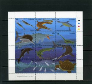 ST.VINCENT 1994 PREHISTORIC ANIMALS/DINOSAURS SHEET OF 12 STAMPS MNH