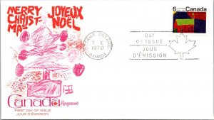 Canada 1970 FDC - Joyeux Noel - Ottawa, Ont - 6c Stamp - J9034