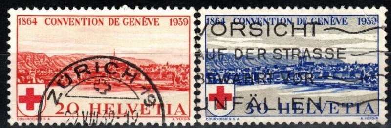 Switzerland #268-9  F-VF Used CV $4.50 (X8605)