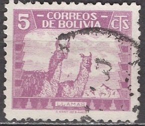 Bolivia; 1939: Sc. # 253: Used Single Stamp