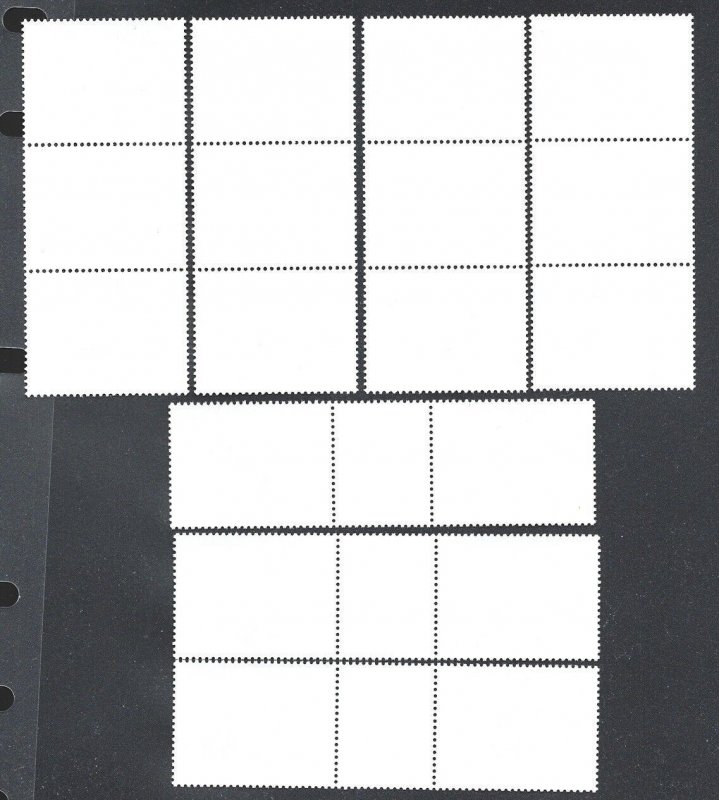 1997 Canada Birds-2 #1631-1634 GUTTER PAIRS from UNCUT Sheet #1634i VF-NH-