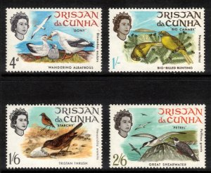 TRISTAN DA CUNHA 1968 Birds; Scott 116-19, SG 113-16; MNH