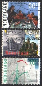 Netherlands. 1985. 1276A-77A, 78C. Ships, Amsterdam Museum. USED.