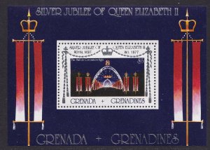 Grenada Grenadines #240  MNH  1977  sheet royal visit