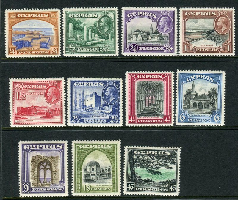 CYPRUS-1934  A mounted mint set to 45pi Sg 133-143