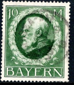 German States Bavaria Scott # 113, used, variation Mi # 108 I
