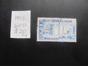 ITALY 1952 USED SC 600 VF/XF  $20 (152) NEW EUROPEAN STAMPS