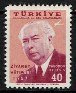 Turkey Scott C29 MNH (1957) German President Heuss