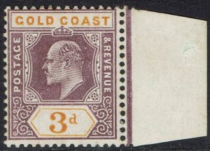 GOLD COAST 1904 KEVII 3D MNH ** WMK MULTI CROWN CA