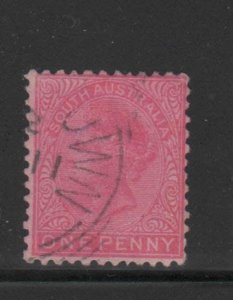 AUSTRALIA-SOUTH AUSTRALIA  #145  1906    1p  QUEEN VICTORIA   F-VF  USED  m