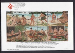 Palau-Scott#344-Unused NH sheet-Year of the Family-1994-